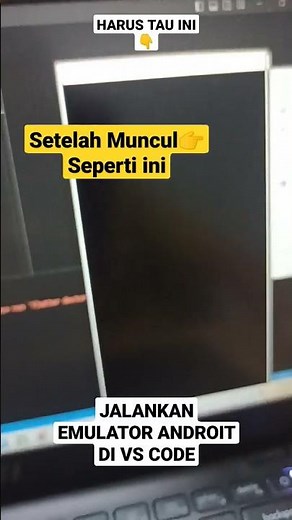 CARA JALANKAN EMULATOR ANDROID DI visual studio code☝️☝️☝️ #fyp #vscode #programming