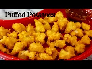 Puffed Potatoes| how to make potato snacks at home