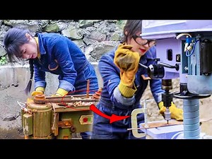 💡 Restoration A Rusty Bench Drill, Accidentally Finding A Surprise On It