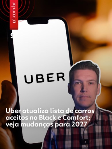 Novas regras - A Uber anunciou na quinta-feira (18) mudanças nos critérios de veículos aceitos nas categorias premium da plataforma, Uber Black e Uber Comfort. ➡️ As novas regras entram em vigor em 11 de janeiro de 2027 e incluem alterações nos anos mínimos de fabricação exigidos, além da retirada de alguns modelos das duas categorias. Segundo a empresa, a atualização foi baseada em pesquisas com usuários e em análises sobre a evolução do mercado automotivo. Na categoria Uber Black, alguns model