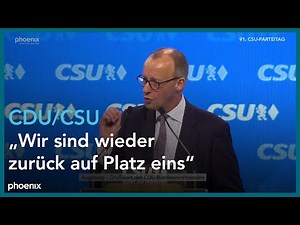 Rede von Friedrich Merz auf dem CSU-Parteitag