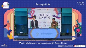 When we think of fungi, we likely think of mushrooms. But mushrooms are only fruiting bodies, analogous to apples on a tree. Most fungi live out of sight, yet make up a massively diverse kingdom of organisms that supports and sustains nearly all living systems. Fungi provide a key to understanding the planet on which we live, and the ways we think, feel, and behave. In conversation with author Janice Pariat, Wainwright Prize-winning biologist Merlin Sheldrake shows us the world from a fungal poi