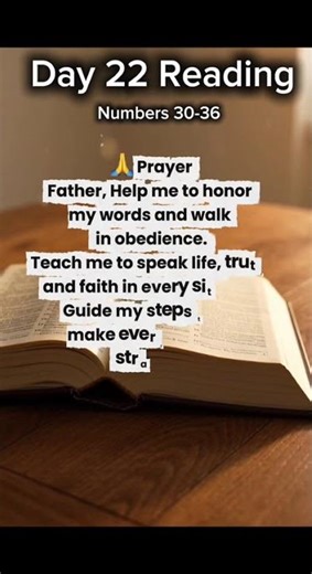 Day 22 Bible Reading | Your Words Matter | Numbers 30–36