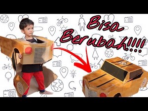 Coba DIY: Cara Membuat Kostum Transformer dari Kardus | How to Make a Cardboard Transformer Costume