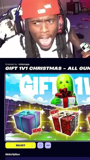 KAI GET FREE GIFT IN FORTNITE ISLAND 🎁😰 #fortnite #shorts