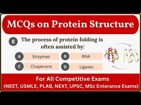 Top 25+ MCQs on Protein structure || Most Important MCQ questions