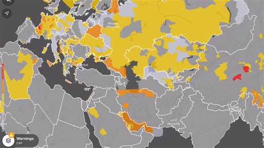 We recently launched a truly global map of official weather warnings in the app, and within the very first week, we sent out thousands of timely alerts directly to your phones. 💪⚠️ This is one of the biggest Ventusky updates in recent years and an important step forward in how the app works with safety features and official data from around the world. We’re glad to see that this feature is actively used. 😍 | Ventusky