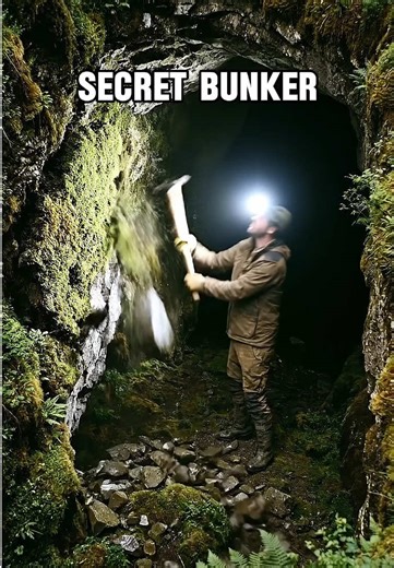 Hidden Rock Lake Cave Base 🪨🏕️ Watch the complete build of a secret underground bunker hidden inside a natural lakeside rock cave. Starting from a solid cave wall, the worker carefully excavates a tunnel, installs a heavy steel bunker door, expands the underground chamber, and reinforces the structure with steel supports. The bunker is then insulated, framed with wood, and fitted with electrical wiring, lighting, and interior wall panels. Finally, the space is furnished with a bed, storage she
