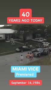 40 years ago today, “Miami Vice” premiered!! #miamivice throwback #flashback #tv #80s | Flashback N' The Day