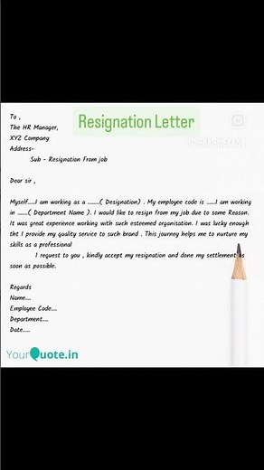 # Resignation letter # resign from job # How to write resignation letter