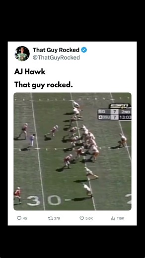 AJ Hawk | #thatguyrocked