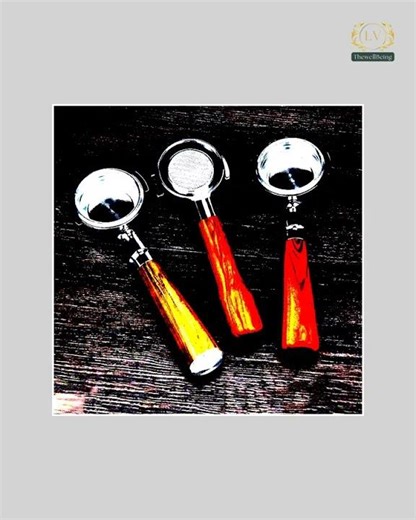 Wood Handled Bottomless Portafilter Set for Espresso Machines Fits Expobar & Rocket