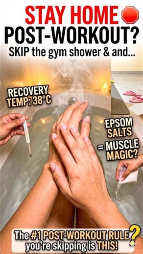 "Stop Taking Cold Showers After You Workout." 🛑