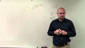 Pre-calculus - Learn how to simplify an exponent raised to a logarithm, 10^(log (0.5))