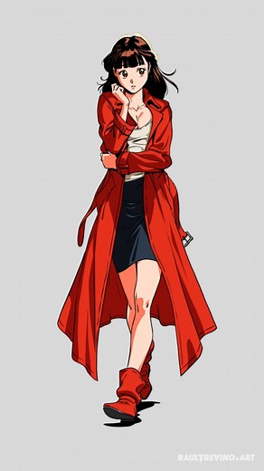 19K views · 786 reactions | Do you remember the girl from the Red Hour poster? Here's the timelapse. | Trevino Art | Facebook