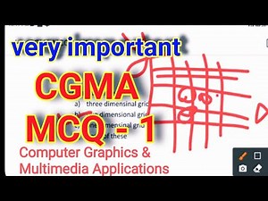 Computer Graphics and multimedia Applications MCQ Part 1 CGMA MCQ