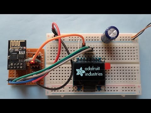 ESP-01 ESP8266 with SSD1306 OLED 128x64 Pixel I2C mode