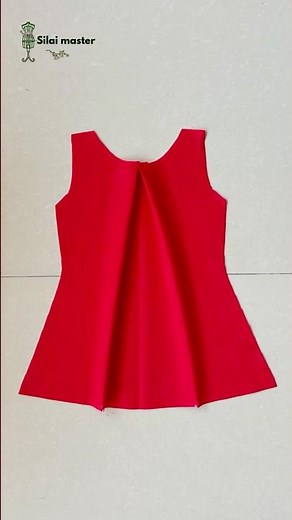 3 Years Baby Top Cutting & Stitching ✂️ | Easy Sleeveless Pleated Top Design | Step by Step Tutorial