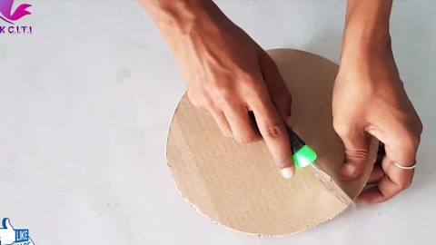 DIY Pendant Hanging Lamp – Easy Cardboard Hanging Light for Room Decor 💡📦