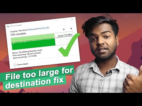 How to Fix File Too Large for Destination File System Problem // How to Copy Big Files to SD Card