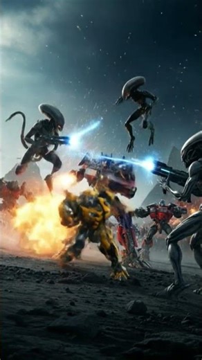 Transformers vs aliens
