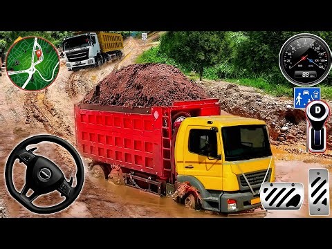 Truck Simulator: Mud Roads Gameplay | Extreme Offroad Cargo Truck Driving on Impossible Tracks! 🚛💥