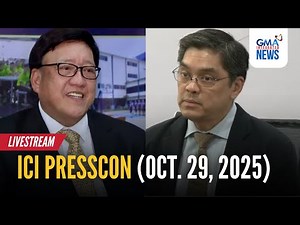 LIVE - ICI press briefing (Oct. 29, 2025) - Replay | GMA Integrated News