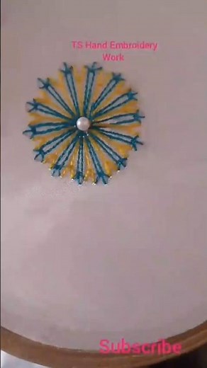 latest hand embroidery Flower design tutorial for beginners