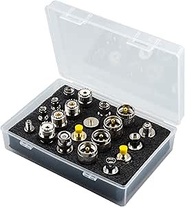 onelinkmore 20 Type Set UHF PL259 SO239 Mini UHF Adapter Kits UHF to SMA/BNC/MCX/FME/F/TNC/Mini UHF RF Coaxial Adapter Male Female Coax UHF Radios Adapter Connector Kit …