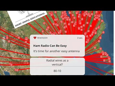 Easy Vertical HF Antenna! 80-10 meters. Barbed Wire Fence Antenna!!