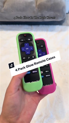 If you are always losing your remote you need to check these remote covers out✨ #glowinthedark #remotecover #roku #smarthome #remote