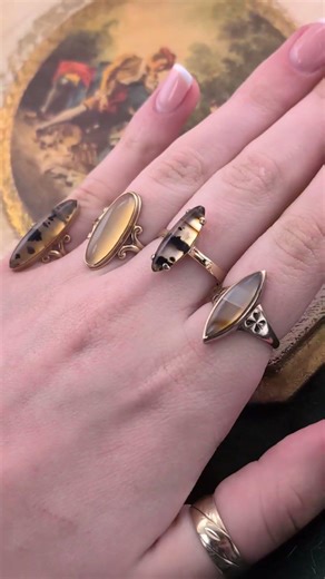 Agate Rings ✨| Gilded Roach