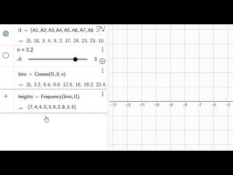 How to Make a Histogram in GeoGebra