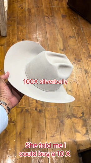 100X Pure Silver Cowboy Hat from Bailey Hat Company
