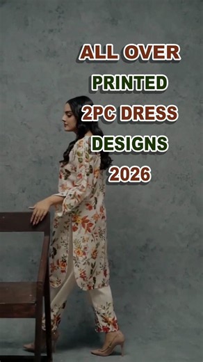 All Over Printed 2pc Dress Designs 2026 🌸 | Elegant Summer Outfit #shorts 👗✨