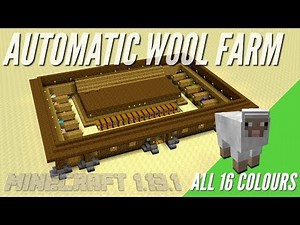 How to Make an Automatic Wool Farm in Minecraft With Item Sorter | Minecraft Tutorial with Avomance