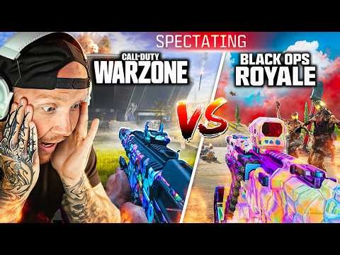 SPECTATING BLACKOPS ROYALE VS WARZONE