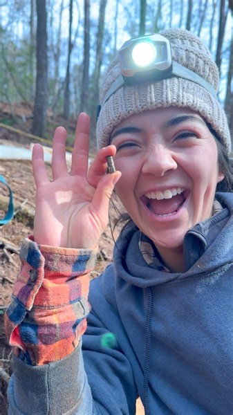 1.4M views · 11K reactions | Kyndall keeps finding some big emeralds! 殺 after soaking in vinegar and putting the pieces back together they turned out incredible!! Emerald Hollow Mine | That Camping Couple | Facebook