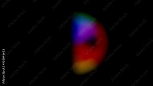 Soft Gradient Loading Segment, featuring a blurred, colorful arc with a smooth transition between rainbow hues, indicating progress.