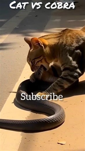 Fight Mode. On 🐱🐍🔥 | Cat Videos #shorts #snake #fighting #shaheercat #shortsfeed #cats
