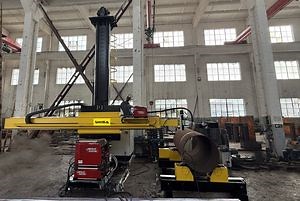 [Hot Item] 3X3m Motorized Moving Type Heavy Duty Welding Manipulator with Lincoln Welding Machine