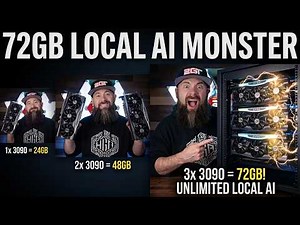 Three RTX 3090s in One Server - Homelab AI Server Build!