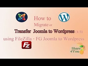 How to migrate Joomla - how to transfer or move Joomla website to WordPress(1/3)