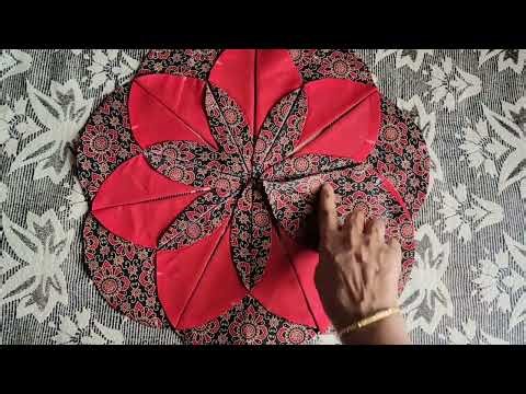 Beautiful Placemat / DIY Folded Flower Table Topper or Centerpiece