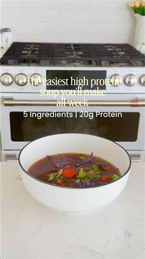 5 Ingredient Soup with 20g Protein!