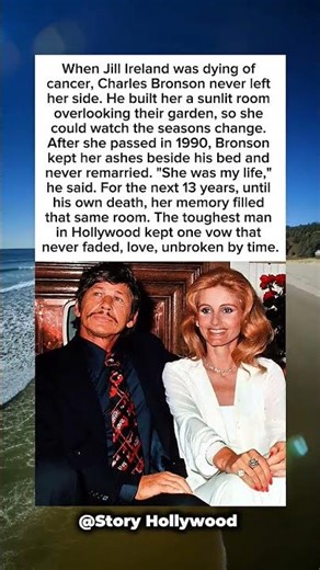 the promise Charles Bronson kept. Jill Ireland. #shorts #story #celebrity #hollywood