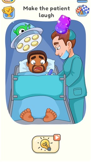 Make the Patient Laugh 😂 | Funny Doctor Brain Puzzle Game Level Solution #funnypuzzle #braingames