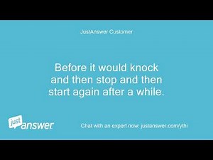 My refrigerator icemaker is making a knocking sound. This