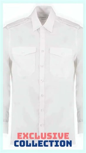 Kustom Kit - Long Sleeve Tailored Pilot Shirt