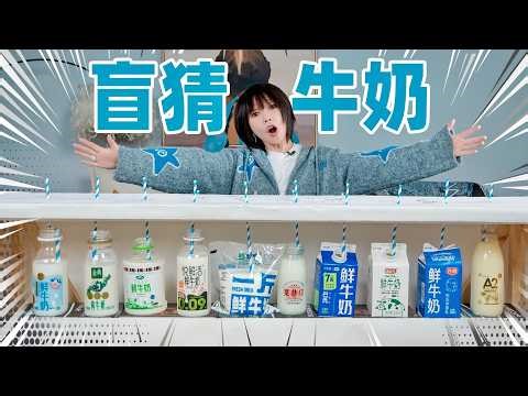 Blind Taste Test of 10 Types of Fresh Milk! One Bag Costs $14?! | Milk